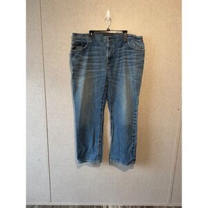 Ariat FR M4 Low Rise Boot Cut Jeans Mens Medium Wash Flame Resistant CAT 2 Denim